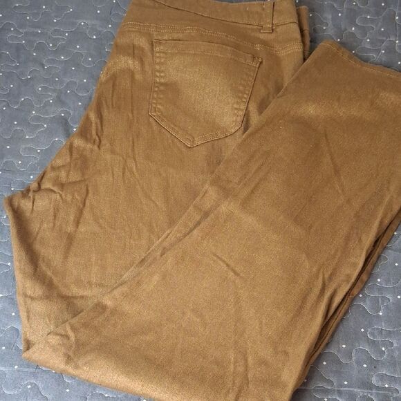 Ashley Stewart Brown Casual Pants size 16 - Picture 1 of 5